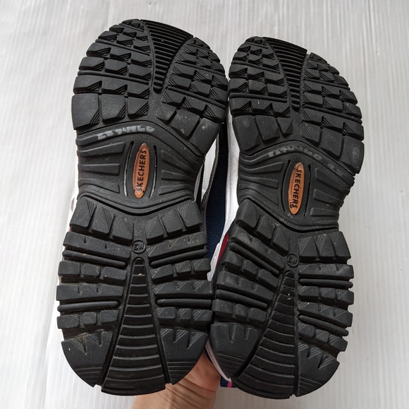 SKECHERS D'lites Women's Navy White Chunky Sneakers Walking Shoes size 9.5 - Picture 4 of 11